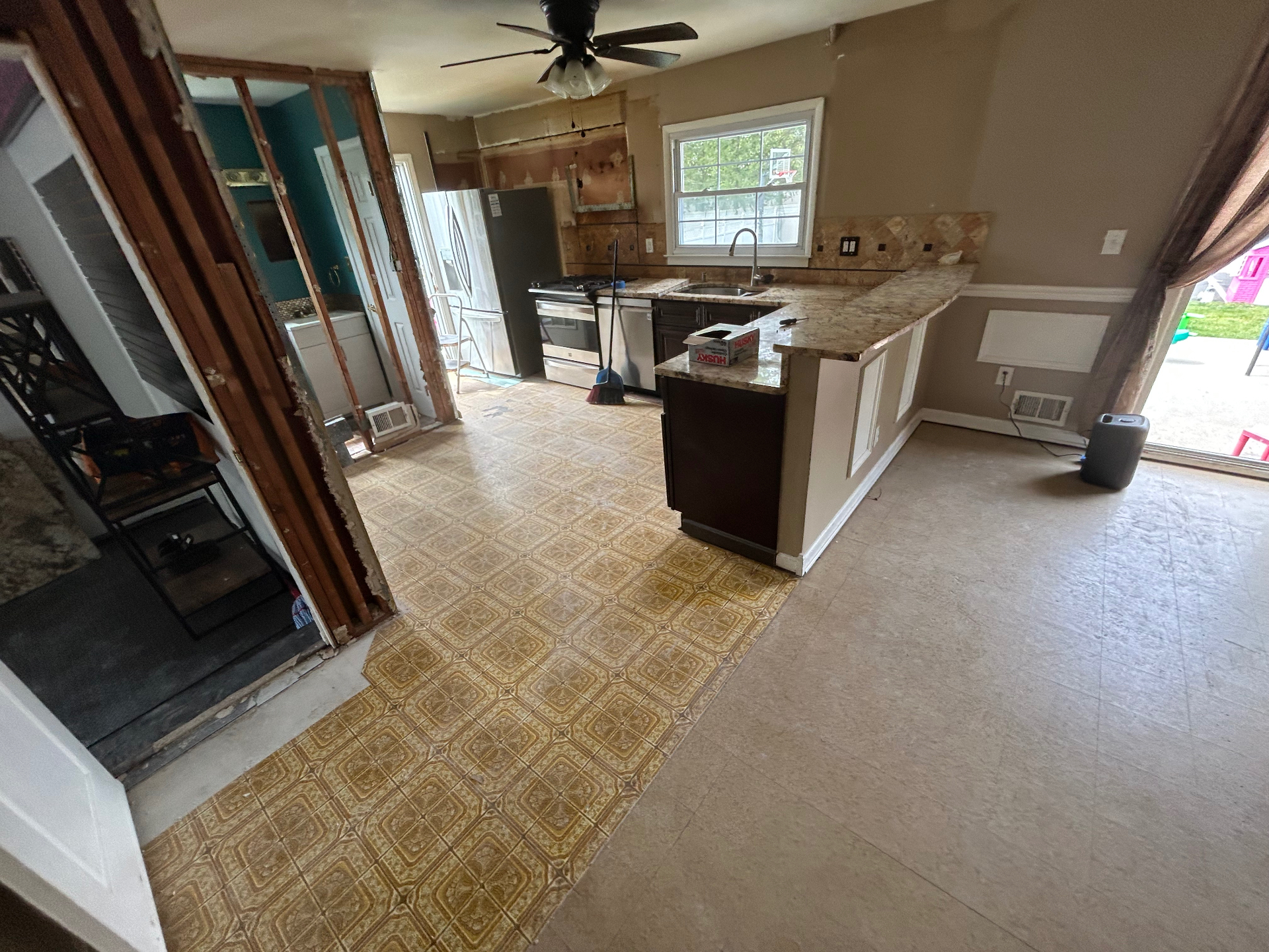 Kitchen demolition debris removal in NJ — after